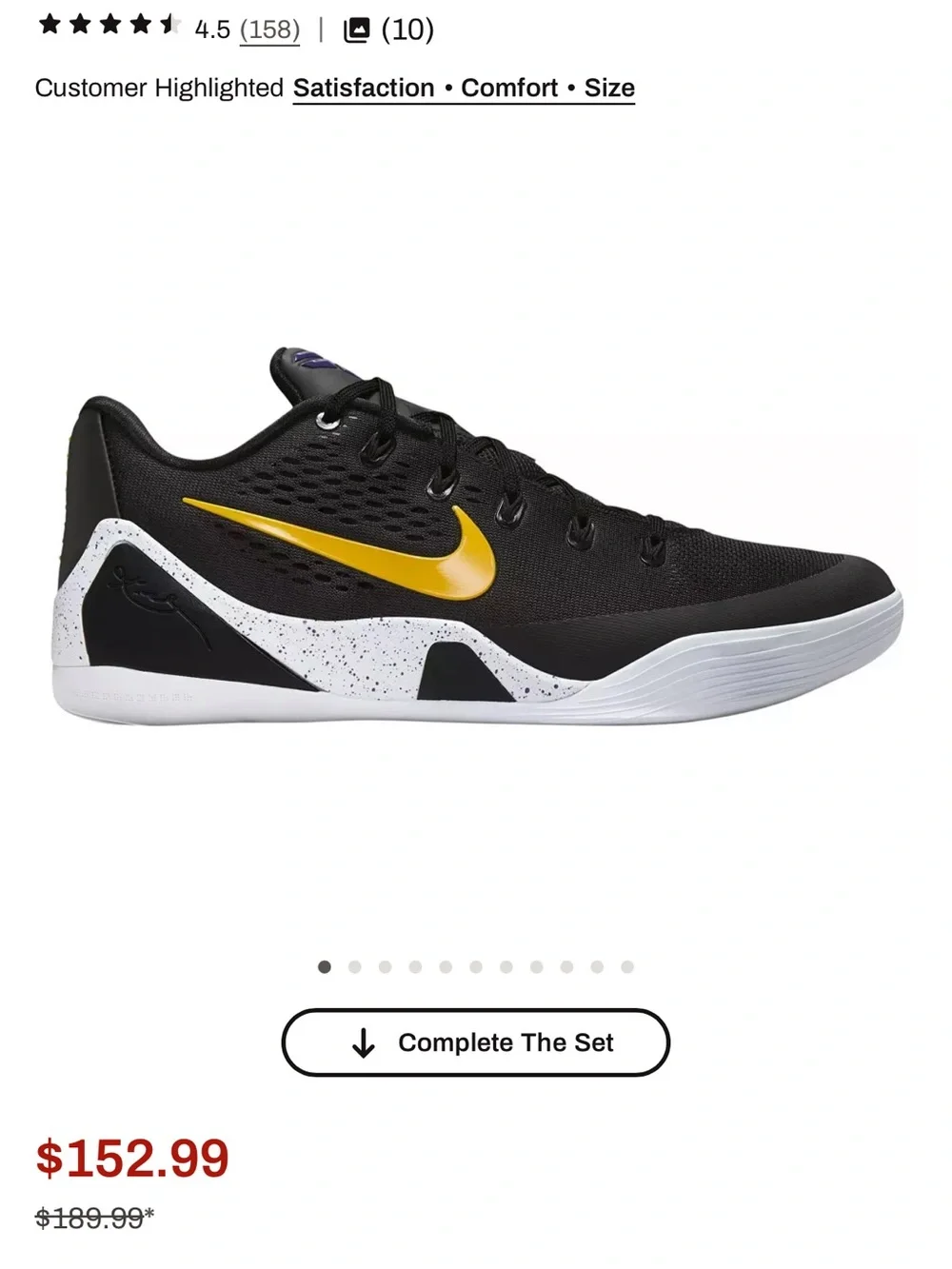 Nike breathable black